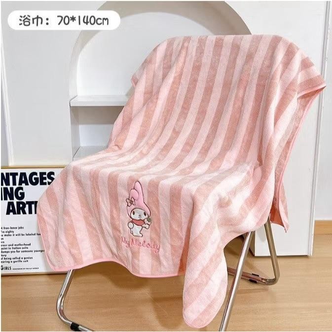 Handuk Mandi Besar Kecil Sanrio Handuk Keramas/Handuk Mandi Set 3in1/handuk kepala keramas/handuk/Ha