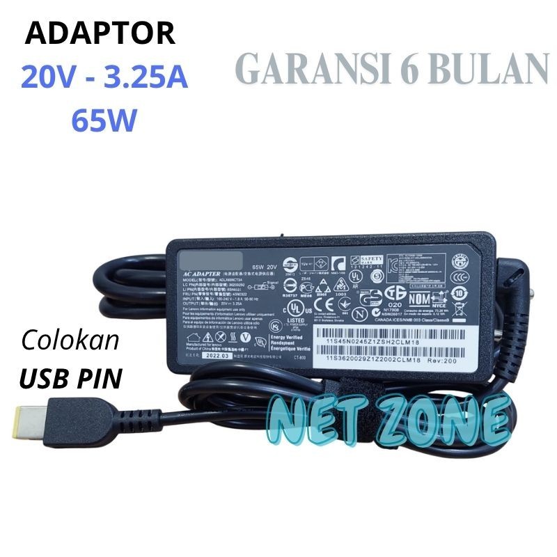Charger Adaptor Laptop B4400 B4400S V4400 V4400U B4450S B4450 Series USB -NZONE