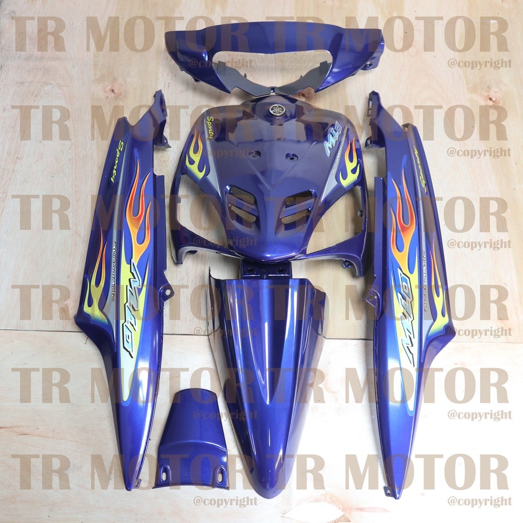 Body Mio Sporty Full Set 2006 Biru Body Halus Mio Sporty Mio Lama
