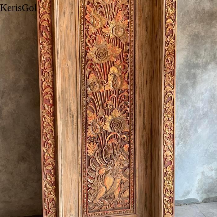 ANGKUL ANGKUL PINTU UKIRAN BALI MOTIF  SEMI RELIEF GL1