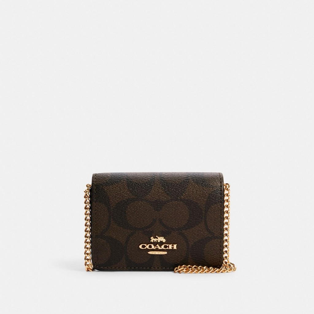 Coach Mini Wallet On A Chain - Dompet Wanita