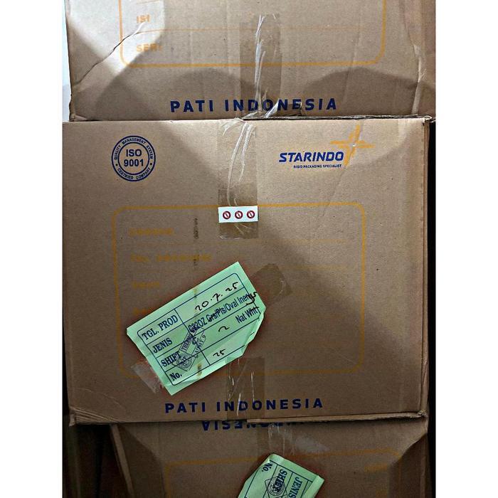 GELAS PLASTIK POP ICE Bubble TEBAL STARINDO 16OZ OVAL 1 DUS 1000 PCS - 12 oz Terlaris