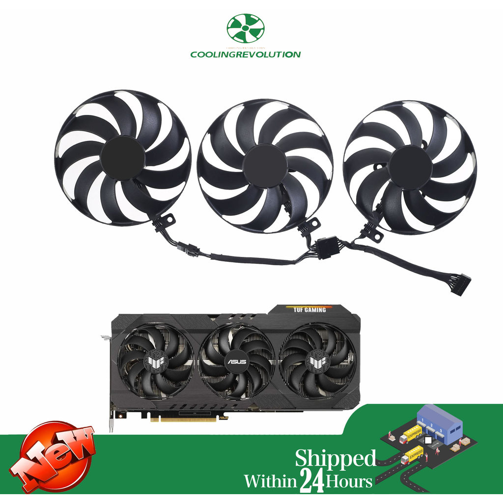 Graphics card fan CF9010U12D PLD09210S12H DC12V for ASUS TUF RTX 3060 RTX 3060 TI RTX 3070 RTX 3080 