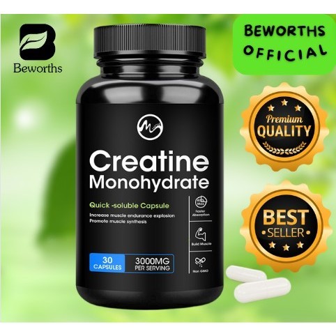 MINCH Bubuk Kreatin Daya Tahan Otot Pria dan| Suplemen Latihan Pemulihan