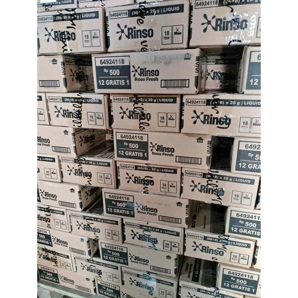 / 52 PCS Rinso Renceng 20 ml isi  sachet Anti Noda + Molto