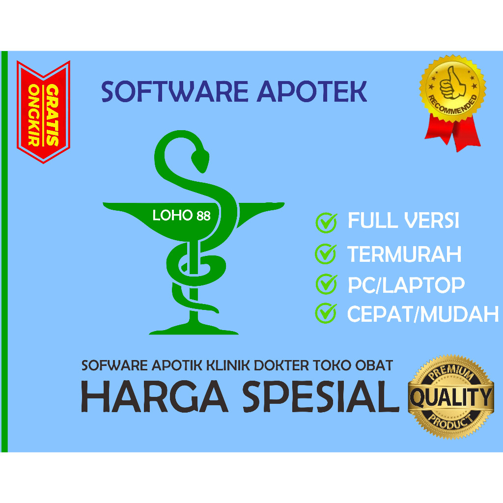 Software Program Apotek Klinik Dokter Toko Obat Full Versi Termurah