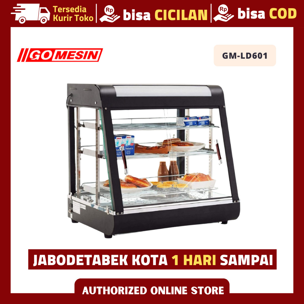 Etalase Makanan Gomesin GM-LD-601 Penghangat Makanan Original