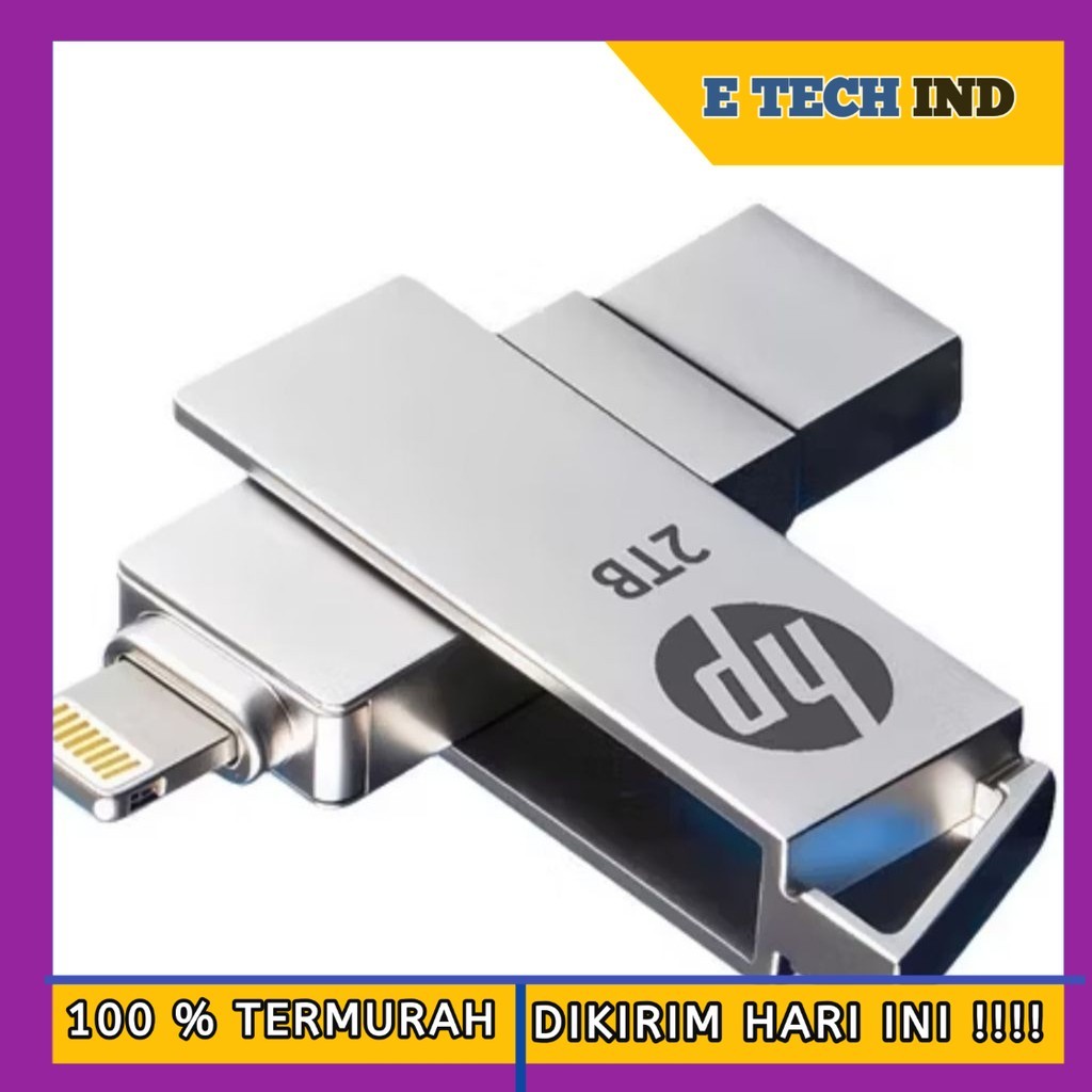 Flashdisk HP Type C OTG 1TB/2TB USB 3.0 Dual Interface untuk Android, Laptop, Komputer