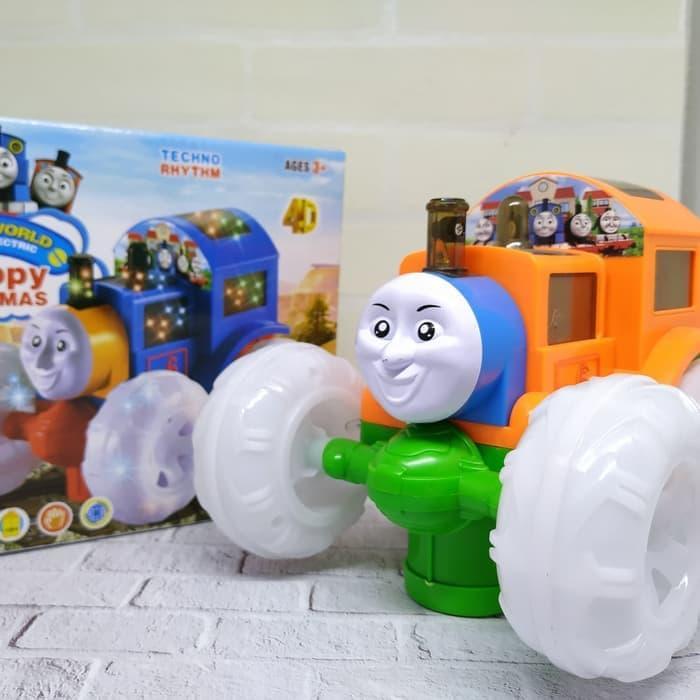 Mainan Kereta Thomas Dengan Lampu dan Warna