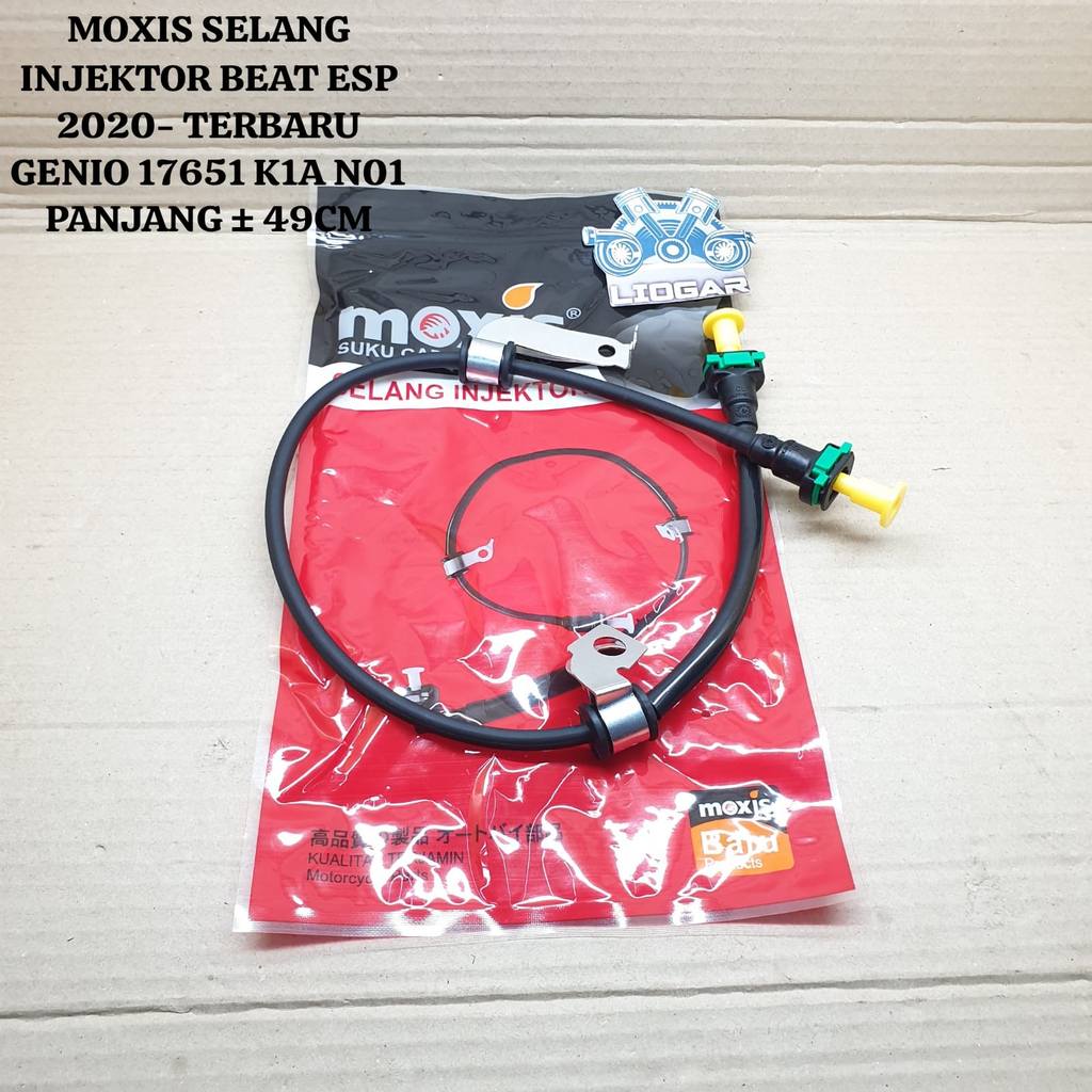 MOXIS SELANG INJEKTOR BEAT ESP 2020- TERBARU GENIO 17651 K1A N01 PANJANG ± 49CM