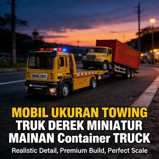 Miniatur Truk Mobil Derek Premium Towing Premium Miniatur 1:32