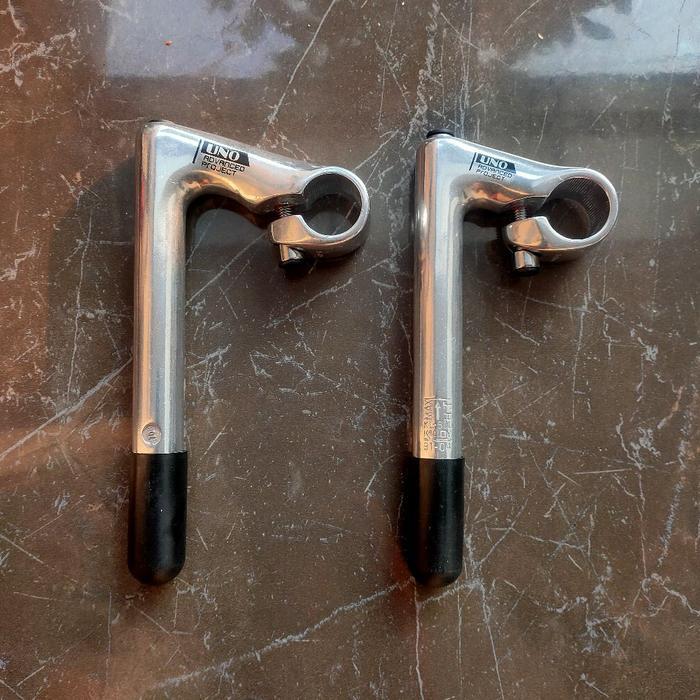 Ready quil stem tiang stang bango sepeda balap roadbike fixie UNO insert 22 alloy silver - 60mm