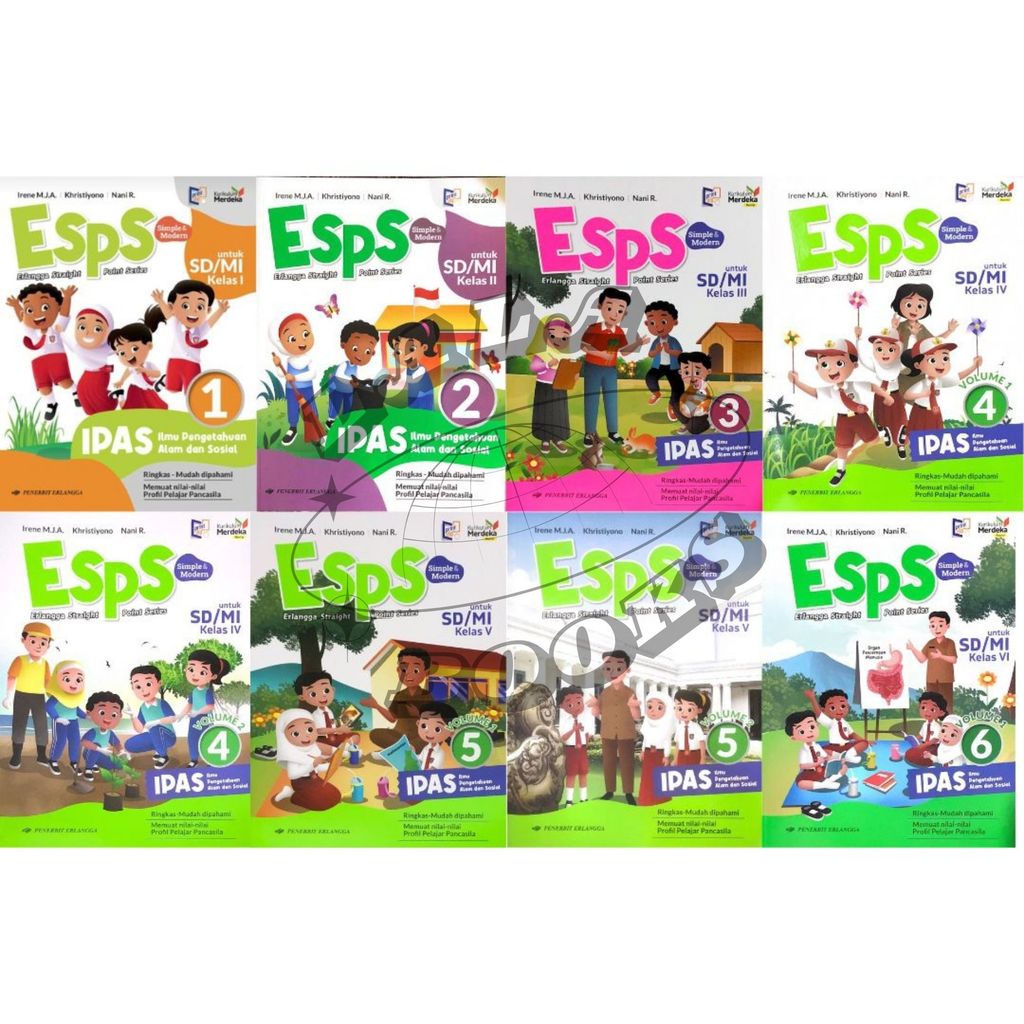 LaLa Books - Esps Ipas Revisi Kelas 1 2 3 4 5 6 SD MI Kurikulum Merdeka
