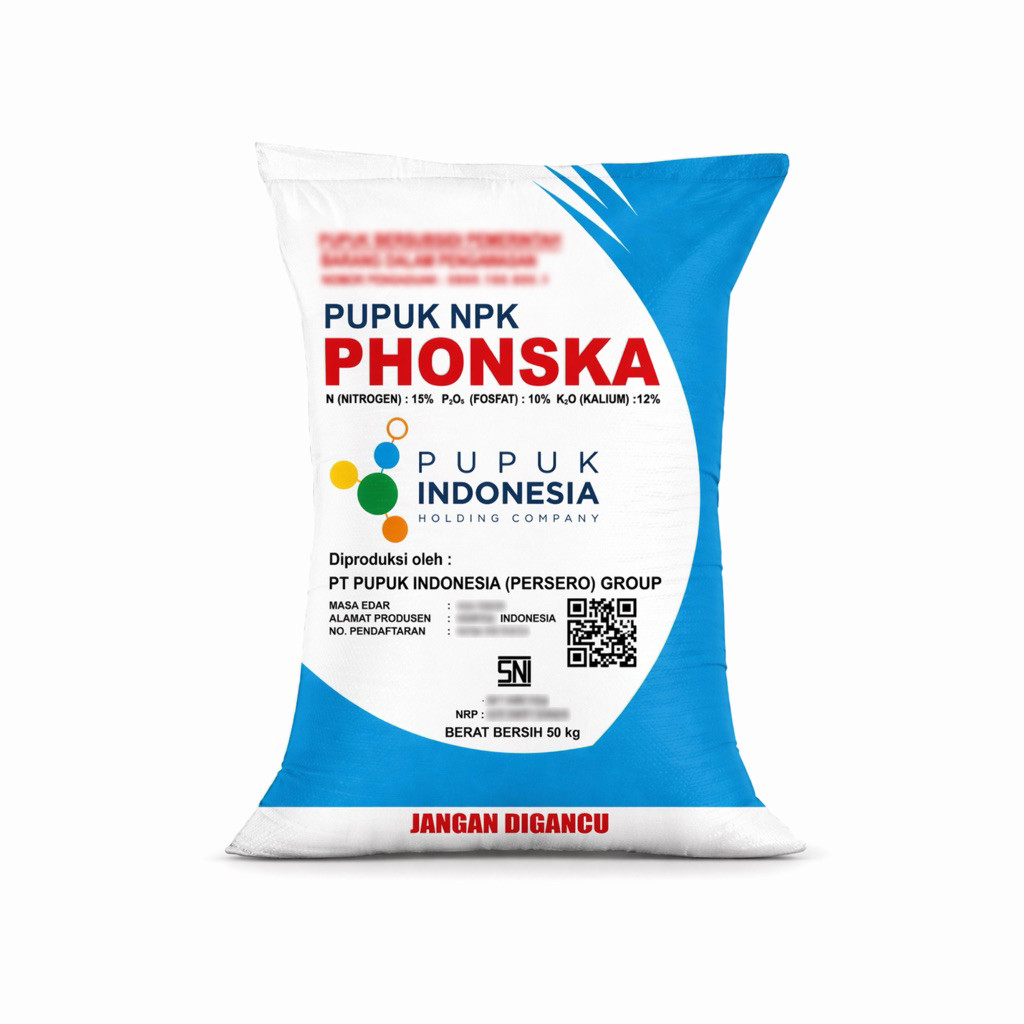 [Stok Terbatas] Pupuk NPK Phonska 50kg 15-10-12 (Beli 3 Gratis Ongkir)