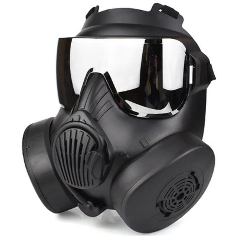 Gas Mask Full Face Skull Tactical Protective Mask For Cosplay CS Costume Party Halloween Exhaust Fan