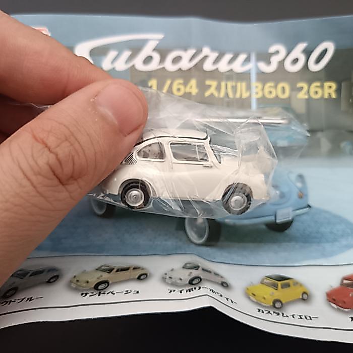 DIECAST SUBARU 360 WHITE SUBARU 360 PUTIH