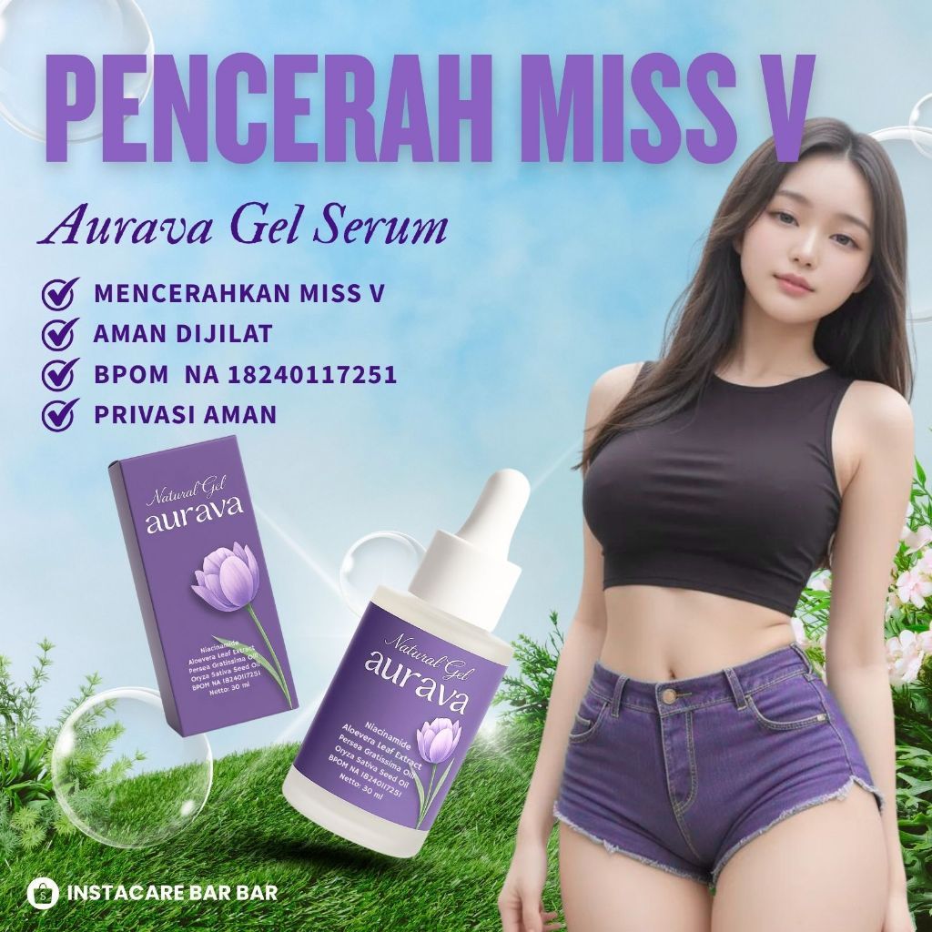 READY STOK  AURAVA NATURAL GELL PENCERAH MISS V - Aurava Gel Serum Perawatan Area Kewanitaan BPOM 10