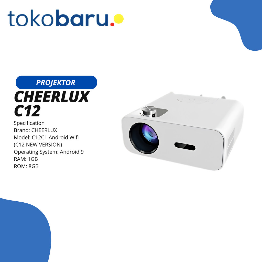 CHEERLUX MINI LED PROJECTOR C12 ANDROID WIFI