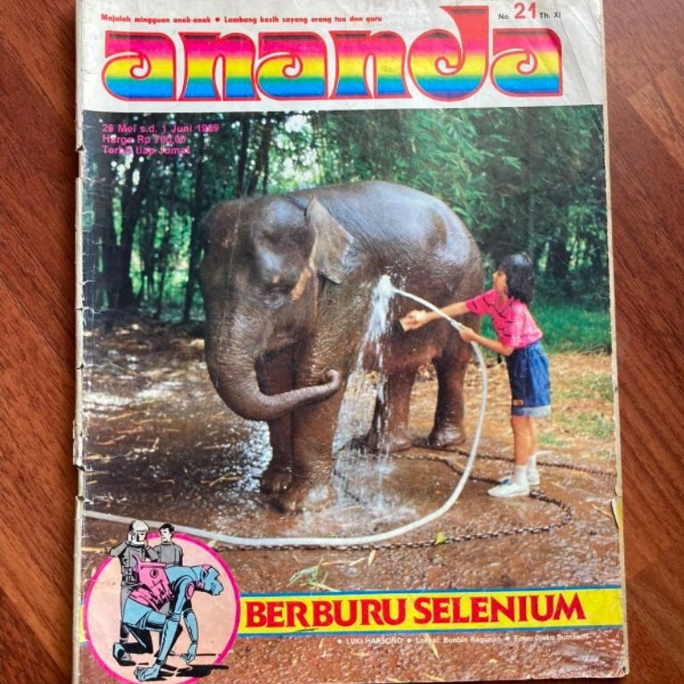 Majalah mingguan anak - Ananda nomor 21 tahun 1989