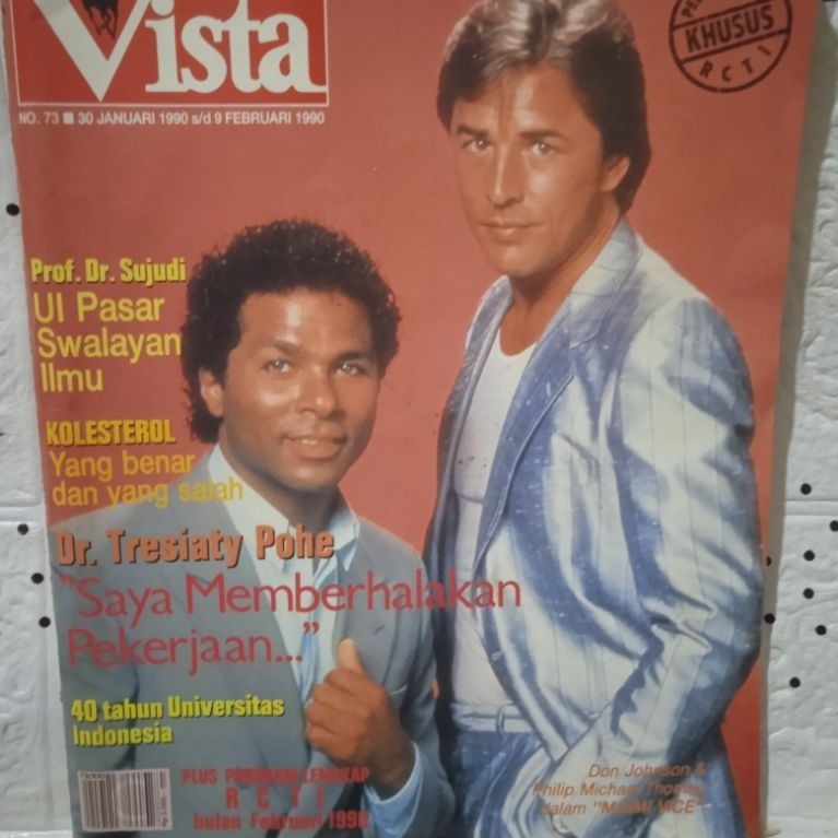 ORIGINAL MAJALAH VISTA NO 73 FEBRUARI 1990
