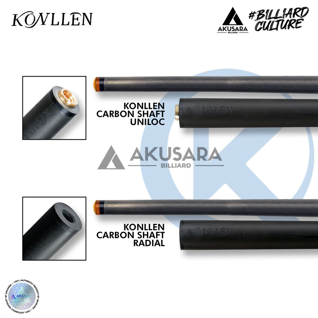 Konllen Carbon Fiber Shaft 12.5mm Radial Uniloc Joint