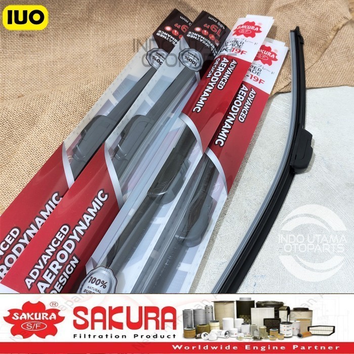 Wiper Frameless ukuran 19 inchi Wiper Kaca Mobil SAKURA SK19F | B7