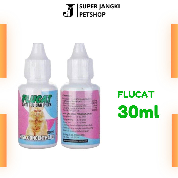 FLUCAT / FLU CAT obat flu pilek batuk pada kucing