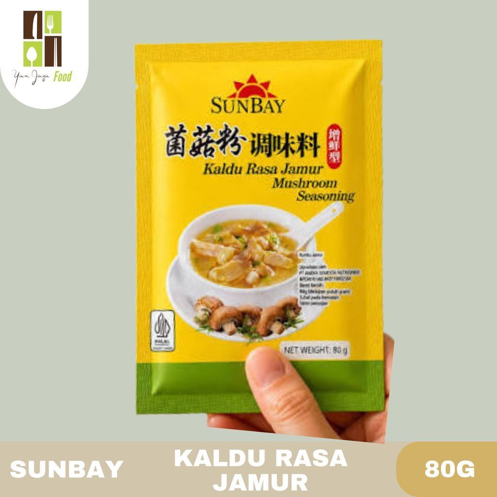 Sunbay Kaldu Rasa Jamur 80g / Mushroom Seasoning / Kaldu Jamur / Bumbu Kaldu Jamur / Bubuk Kaldu Jam