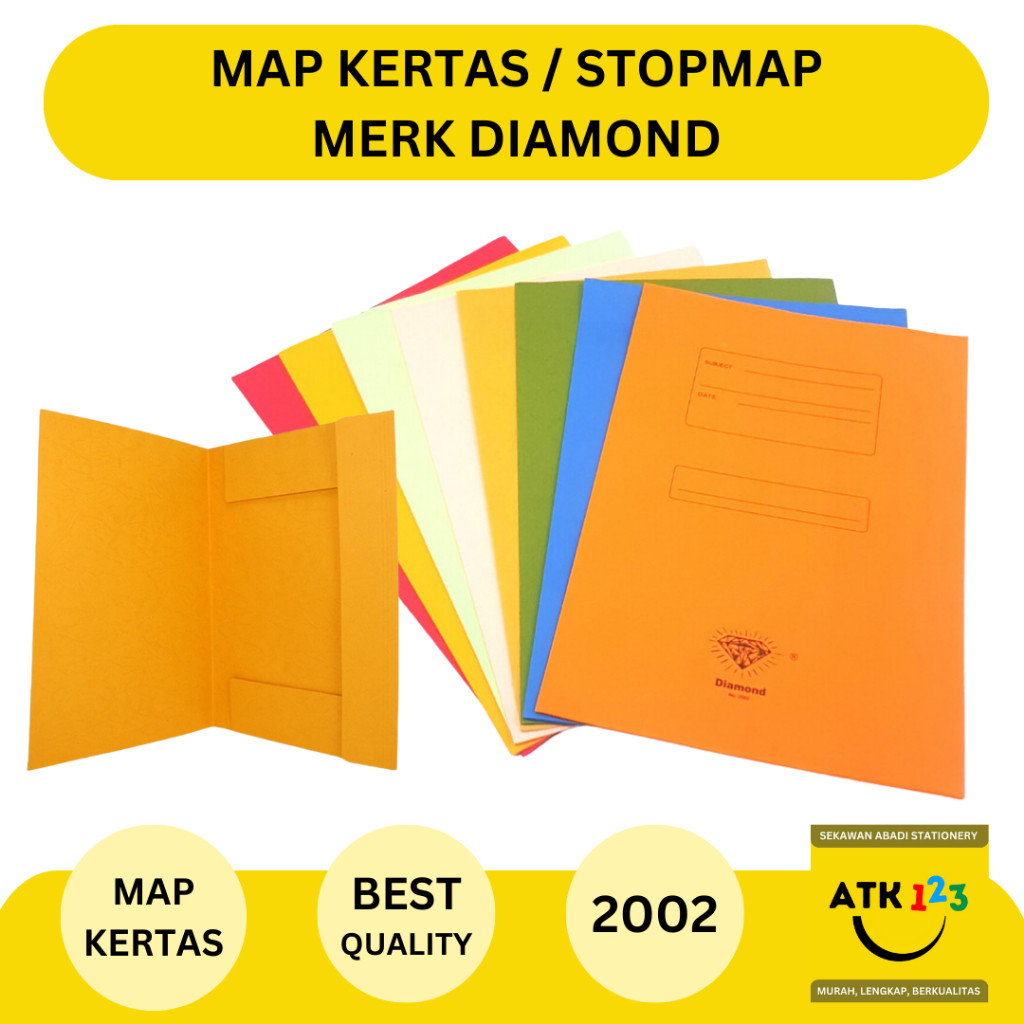 DIAMOND Stopmap / Map Kertas Tebal Folio Merk Diamond 2002