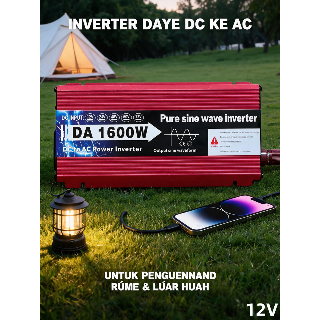 inverter dc 12V to ac 220 Inverter DC to AC 1600W
