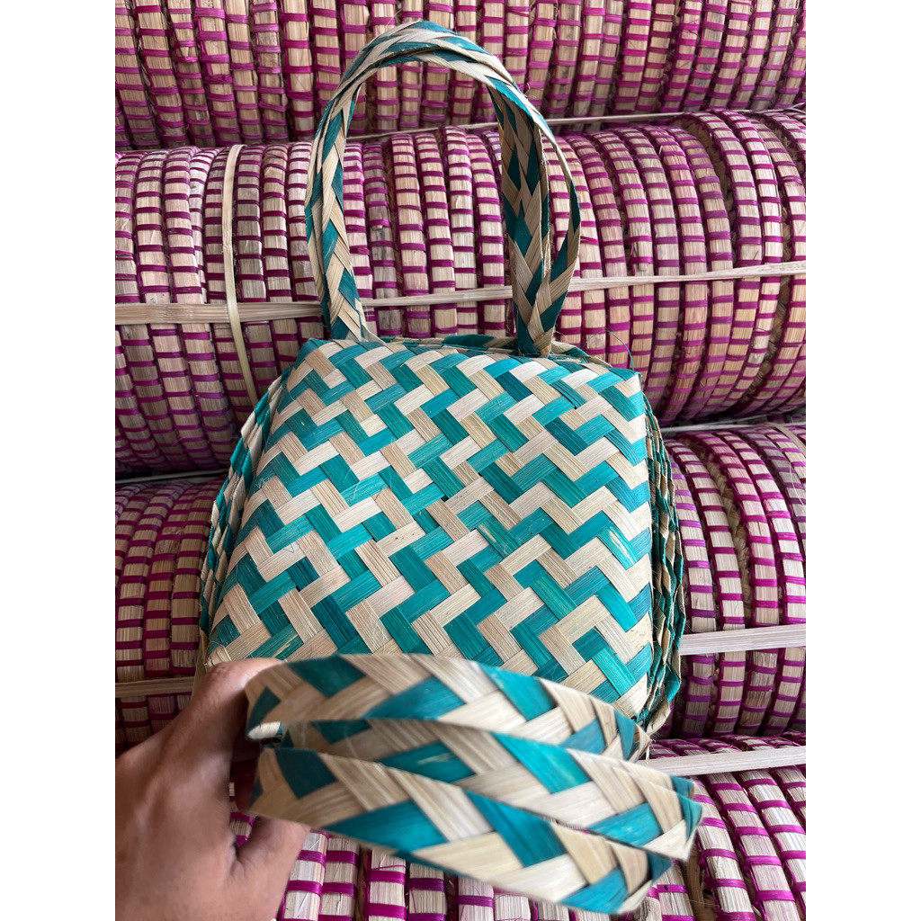 Besek Jinjing 20X20 Besek Warna Warni Besek Zigzag Besek Cangking Hampers
