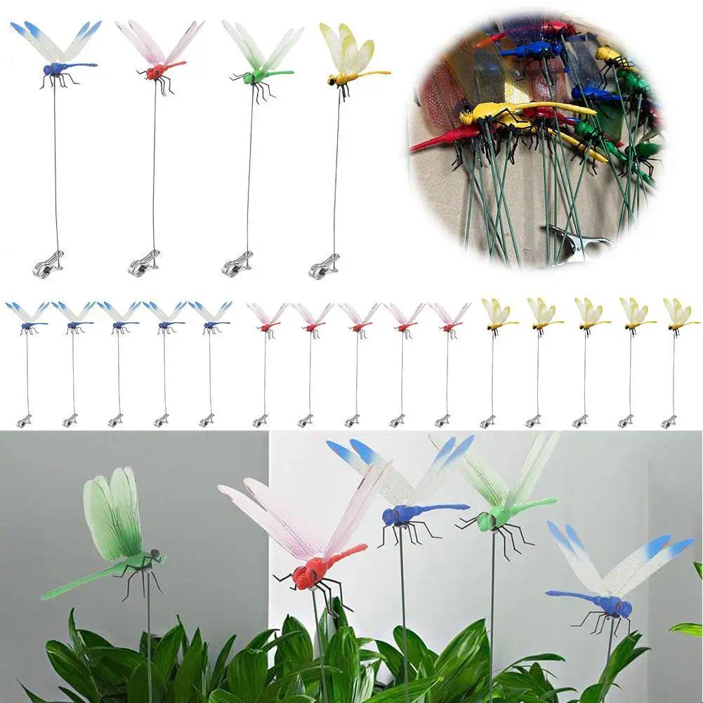 Simulation Dragonfly Clip Bug Deterrents Realistic Dragonfly Hat Clip Fake Dragonfly Bug Repellent O
