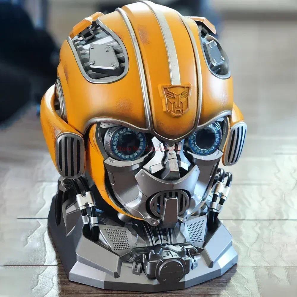 1:1 Bumblebee Helmet Wearable Helmet Mask Voice Control Toy Surroundings Halloween Christmas For  Ad