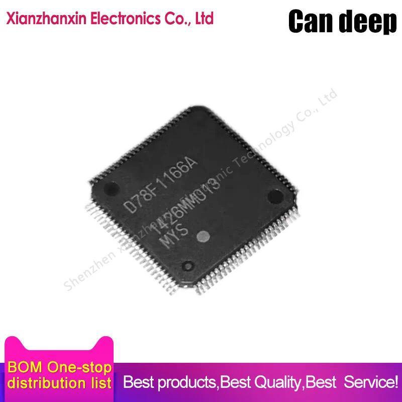 1PCS/LOT  UPD78F1166AGC-UEU-AX UPD78F1166AGC D78F1166A QFP100  Microcontroller chip