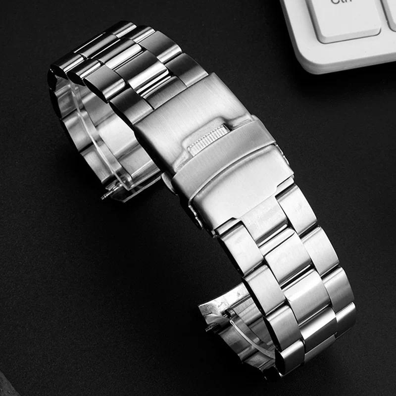 Bralet for Casio 4369 watband EF-527D series curved wat strap stainless steel metal Men's wristband 