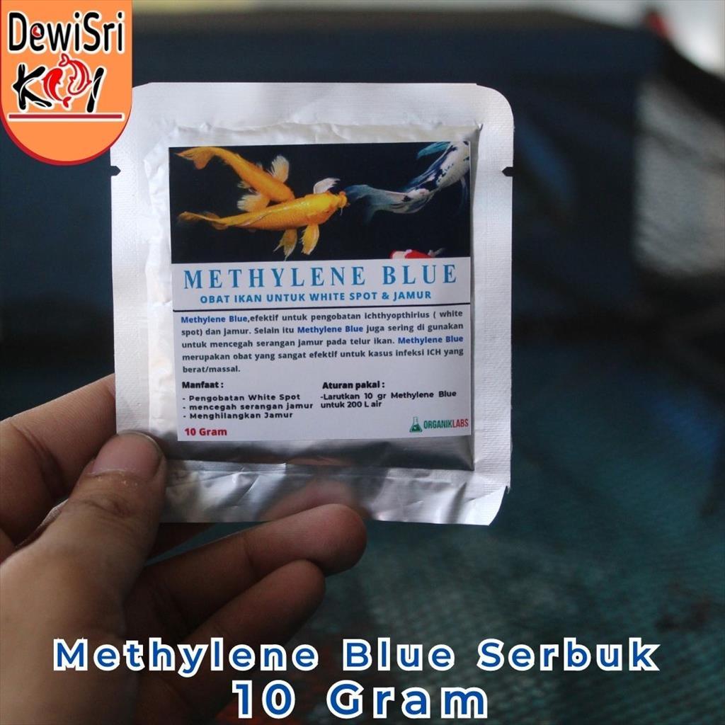 Obat Ikan Methylene Blue Biru Serbuk 10gram - Atasi White Spot & Jamur Pada Ikan Koi