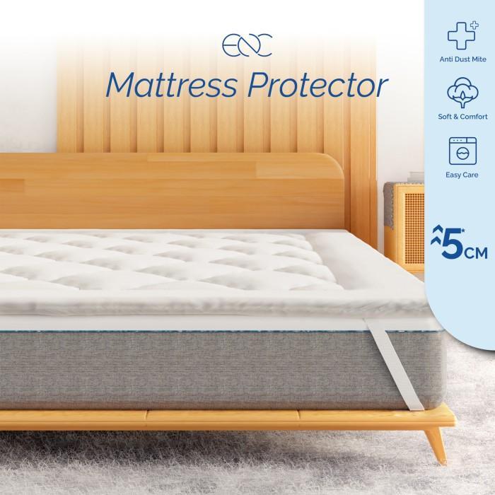 Matras Protector silikon TEBAL 120x200 180x200 pelindung kasur topper - 90x200