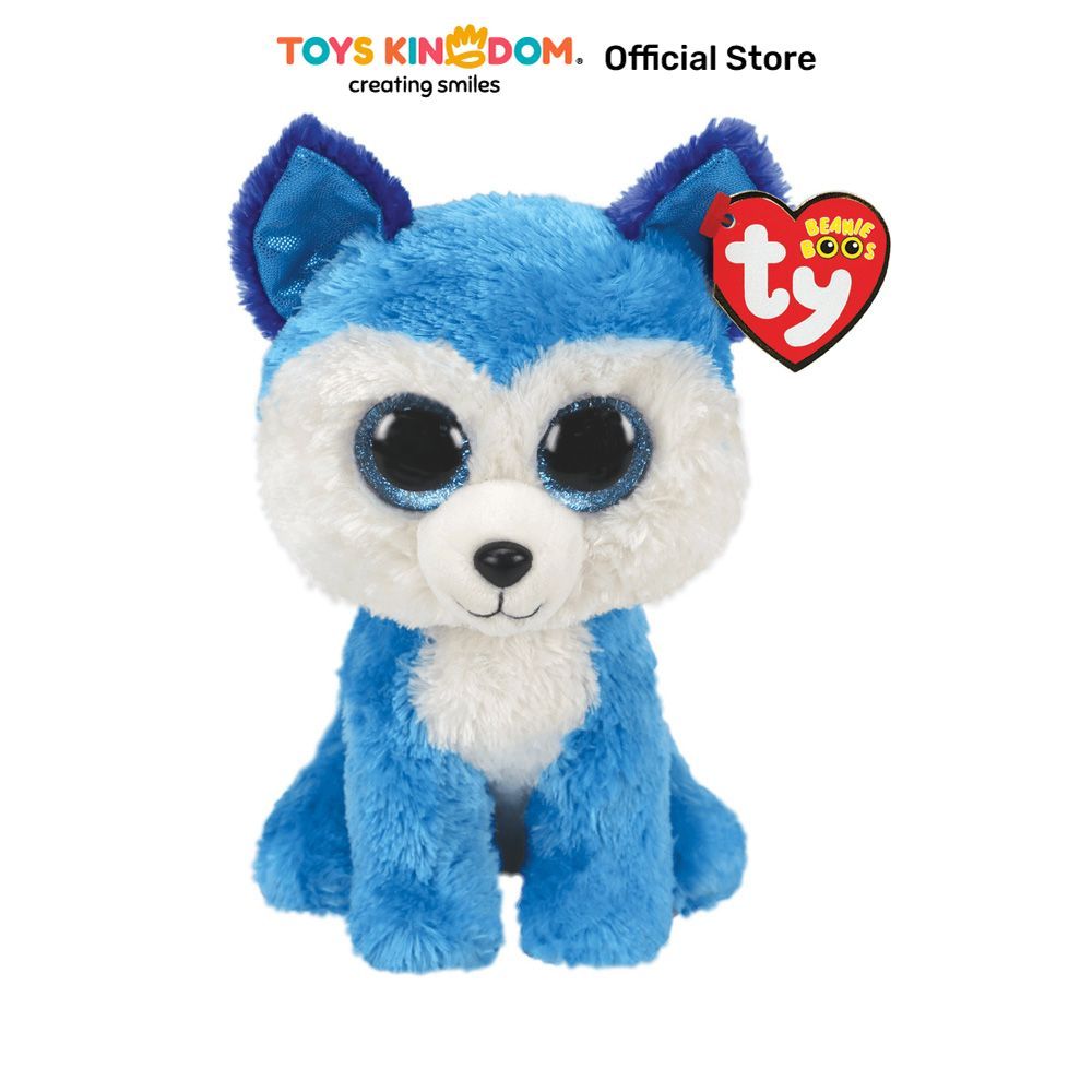 Toys Kingdom TY Beanie Boos Boneka Hewan Prince Husky Medium 95323 Toys Kids Toy Boneka Kain Karakte