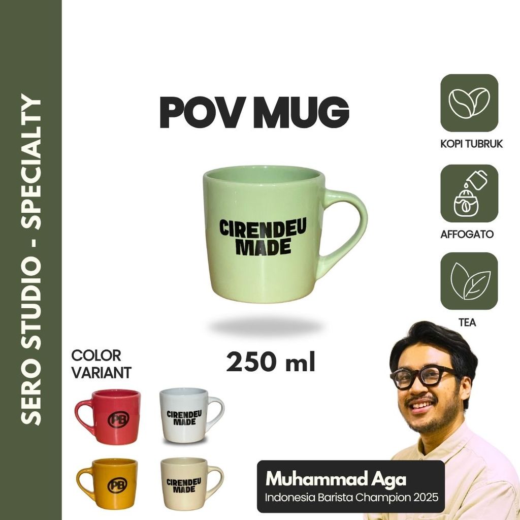 SERO POV MUG 250 ml | Cangkir Kopi Keramik | Ceramic Coffee Mug