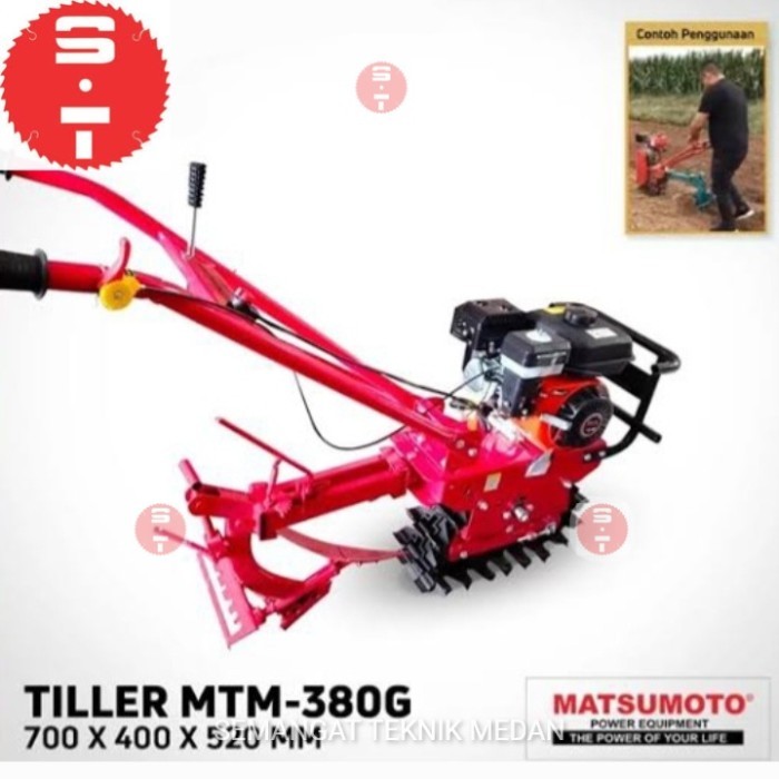 PROMO MTM380G MESIN TRAKTOR BAJAK SAWAH KEBUN MINI TILLER MATSUMOTO MTM 380G
