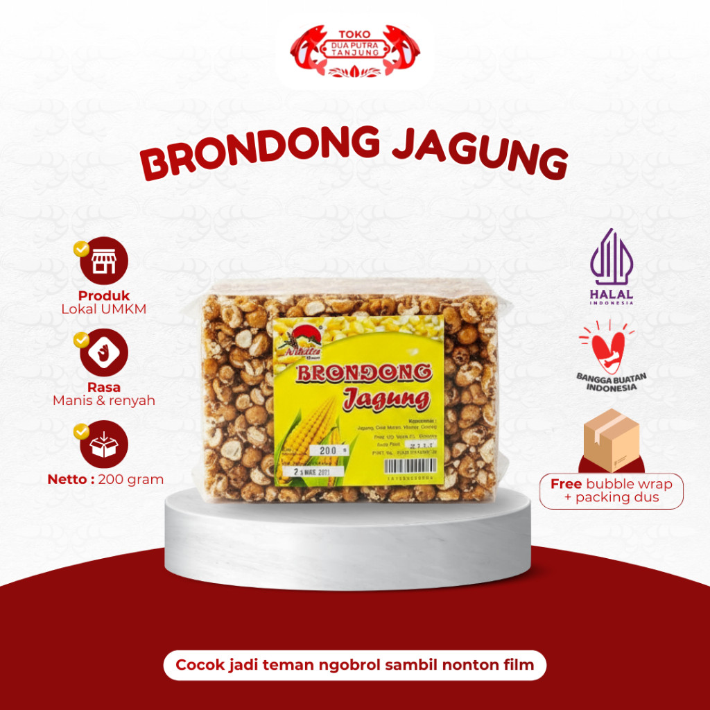 Dua Putra Tanjung Brondong Jagung Nikita 200 gr Cemilan Jajan Makanan Tradisional Manis Gurih