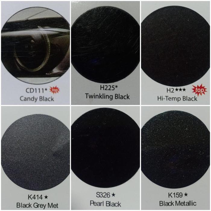 Glossyshop Candytone Colours Samurai Paint Kurobushi Cat Semprot Pilox Pilok (CD111) Candy Black / H