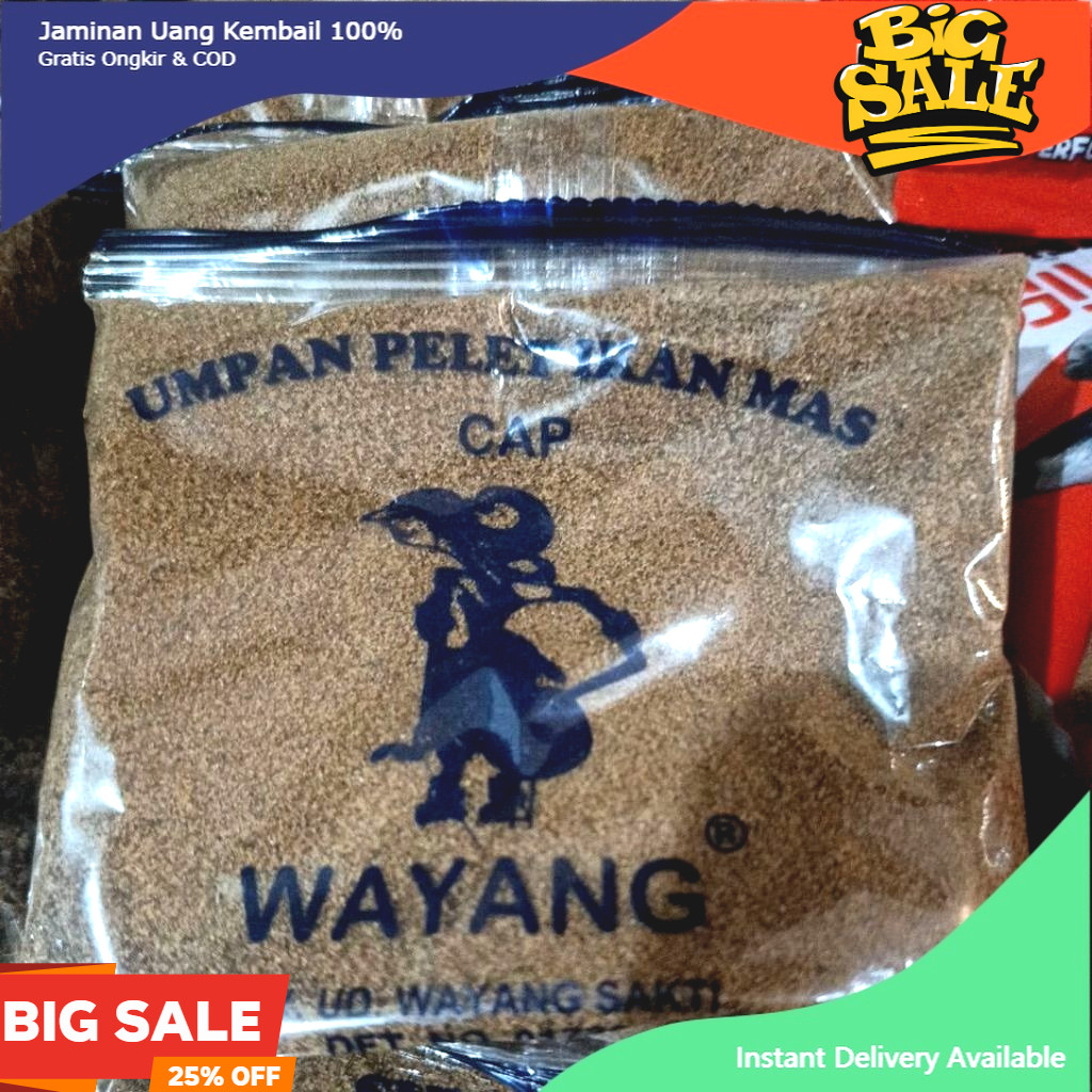 Umpan Pelet Ikan Mas Cap Wayang