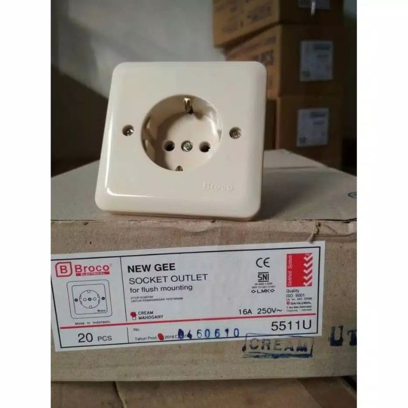 Murah Stop Kontak BROCO / Colokan BROCO / Stop Kontak ARDE BROCO / Stop Kontak BROCO  New Gee