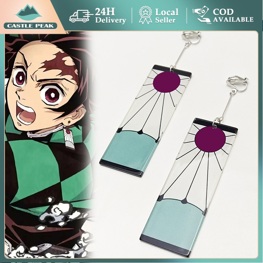 Anting Anime Demon Slayer Kimetsu no Yaiba - Anting Hanafuda Karakter Tanjiro