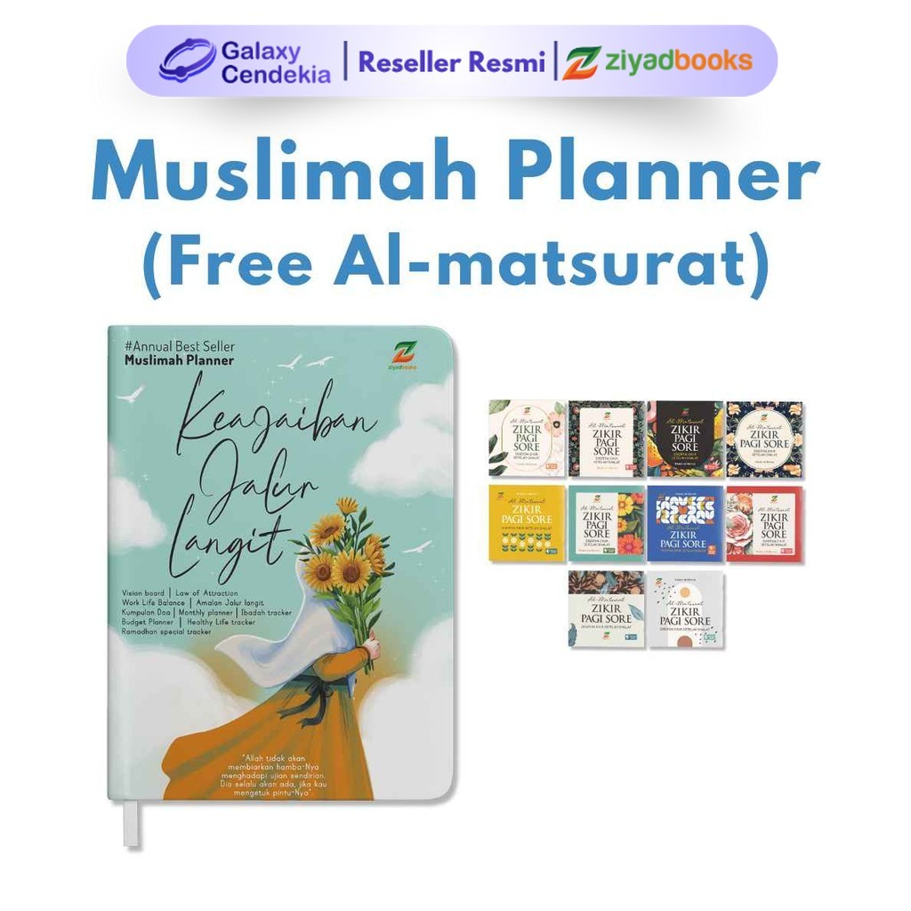 Ziyadbooks Buku Muslimah Planner Arti Bacaan Sholat Doa Dan Dzikir Zikir Dzikir Pagi Sore Petang
