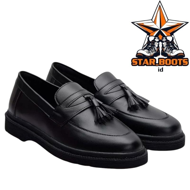 SOTER - Sepatu Dokmar Pria Kulit Pu Loafers Kasual