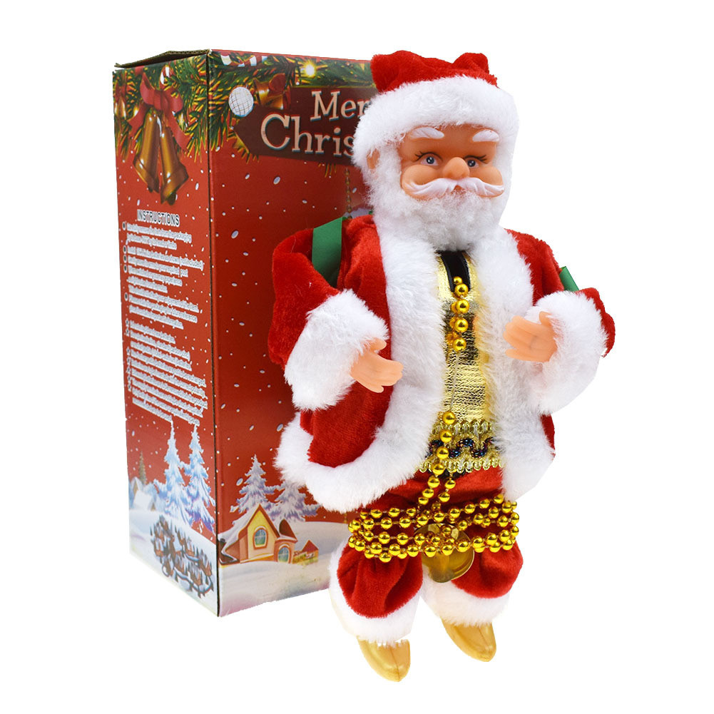 Novelty Fun Climbing Santa Claus Climbing Beads Santa Claus Plush Toy Christmas Decoration Gift