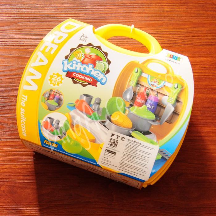 Mainan Edukasi Anak Koper Dream Fashion Kit ( kosmetik make up - Kuning