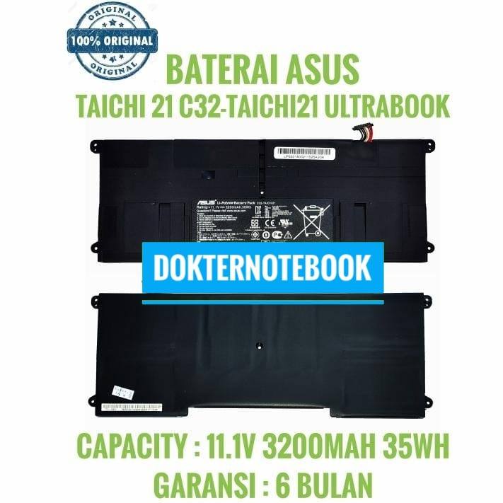 BATERAI ASUS taichi 21 c32-taichi21 ultrabook taichi21 ORIGINAL